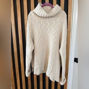 AllSaints Liliya Turtleneck Cableknit Sweater